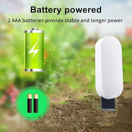 Smart Soil Moisture Meter: Zigbee Soil Tester with Temperature Sensor, Plant Moisture Meter with App Remote Control & Historical Record, Tuya Zigbee Hub Required, Soil Meter for Gardening