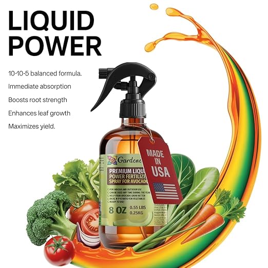 Liquid Power Brussel Sprout Fertilizer Spray – Ready-to-Use Liquid Plant Food for Brussel Sprouts – Easy Application – Fast-Acting Formula for Growth, Roots & Yield – Indoor & Outdoor – 8 oz