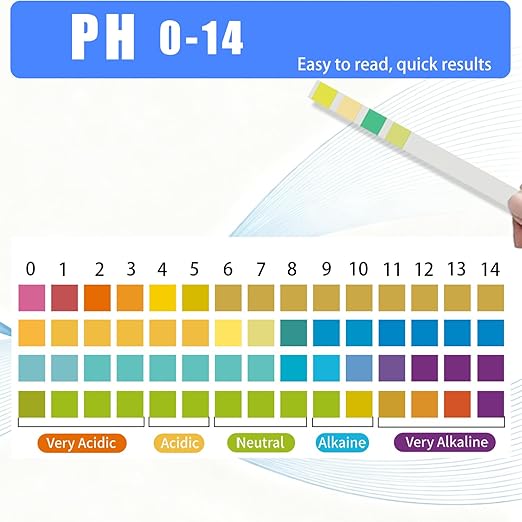 pH Test Strip 0-14 - 200 Strips Universal Litmus Paper Quick Reliable pH Testing Kit for Liquid Testing, Drinking Water, Saliva, Aquariums, Labs and Soap Making