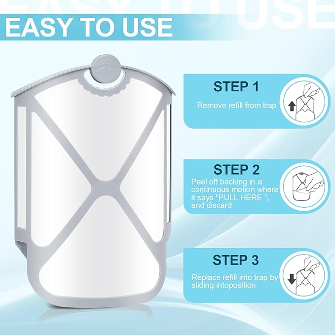 Flying Insect Trap Refills & 6 Cartridges, Compatible with M364A Refill (6 Cartridges)