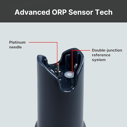 Apera Instruments GroStar Series GS4-P pH/EC/500ppm/700ppm/ORP 6-in-1 Combo Pen Tester Kit with Replaceable Double-Junction pH/EC Probe and ORP Probe for Hydroponics Water Quality Testing, Gen II