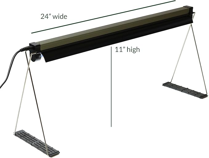 Ferry-Morse Indoor Grow Light Fixture with T5 Bulb, Compact Size 24 x 11in., Easy to use and Setup, for Seed Starting, Growing seedlings & cuttings Indoors