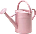 Metal Watering Can for Outdoor and Indoor Plants, Watering Can Decor, 1 Gallon（Pink）