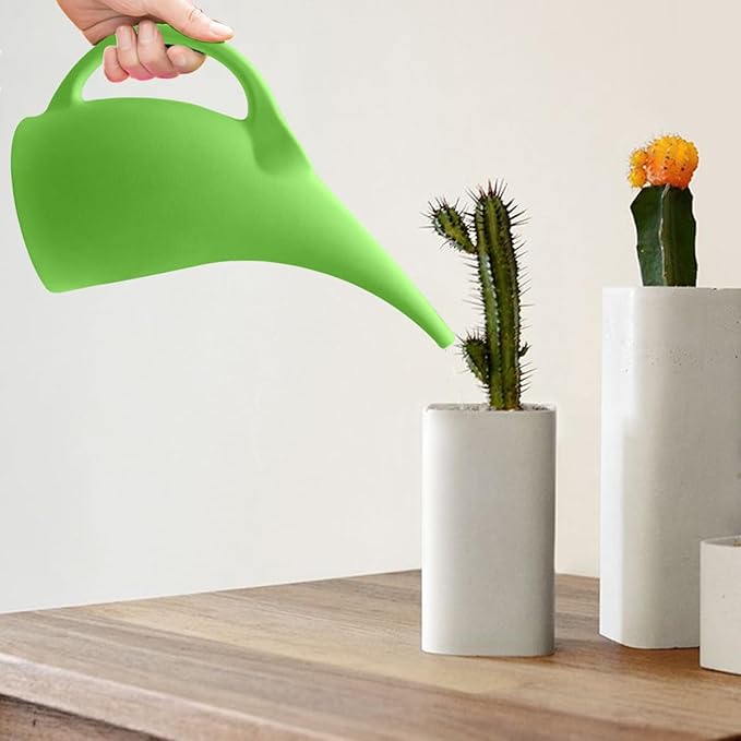 Watering Can for Indoor and Outdoor Plants - 1/2 Gallon - Green