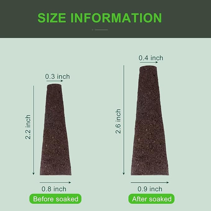 YBB 100PCS Grow Sponges, Hydroponic Seed Starter Pods Sponges Compatible with Aerogarden, Rapid Rooter Starter Plugs for Hydroponic Indoor Garden System