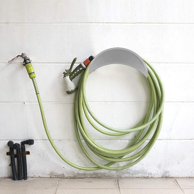 Water Hose Holder, Hose Holders Organizer for Outside Can Accommodate Large Hoses, Wall Mount Garden Hose Holder Hanger for Storage Waterhose