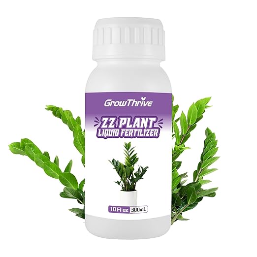 ZZ Plant Liquid Fertilizer – Organic Probiotic Plant Food for ZZ Plants, 10 oz Concentrate (Makes 120L) – Promotes Lush Growth, Greener Leaves & Stronger Roots – Natural, Non-Chemical Formula