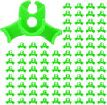 90 Pack Plant Bender Angle Adjustable Plant Training Clips Low Stress Training Clips 90 Degrees Plant Stem(Circle Style,Green)