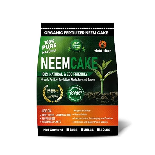 Premium Neem Cake, Natural Fertilizer for Gardening and Soil Amendment (2LB)