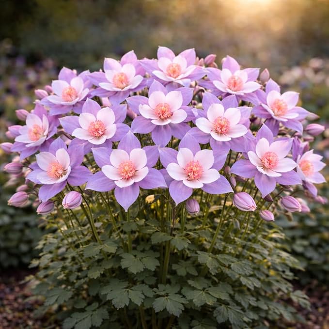 500+ Columbine Seeds for Planting Outdoors – Aquilegia Perennial Flower Seeds, Pollinator Friendly Wildflower Garden Flowers, Cottage Garden Flower Seeds for Spring Planting (Purple,1000)
