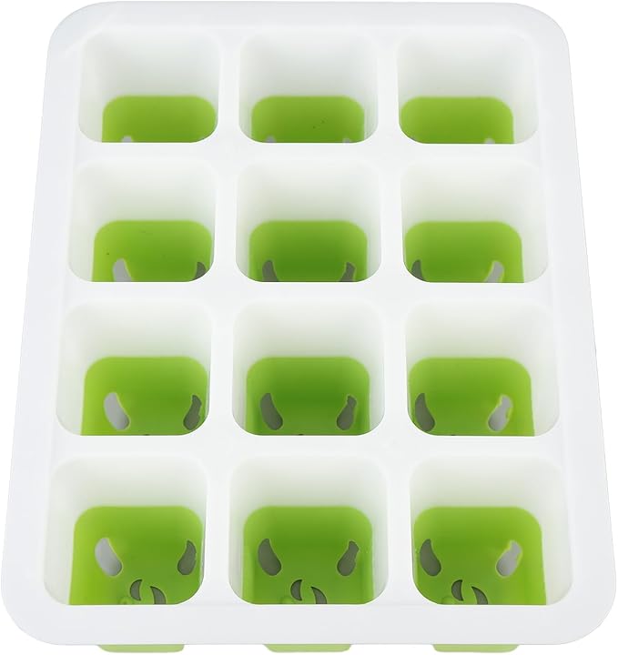Yosoo Health Gear Plant Starting Tray 5 Packs Silicone Seed Starter Tray, Reusable Out Cells Indoor Plant Germination Tray for Vegetables Fruits Flowers, Flexible Plant Tray with Humidity Dome