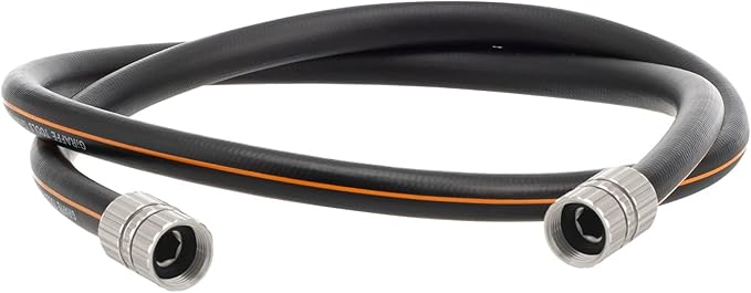 Giraffe Tools Garden Hose 5/8", Custom Length, Heavy Duty, No Kink, Flexible, Rubber Garden Hose, Leakproof Water Hose, 5ft Double Female Fittings, 600 Burst PSI