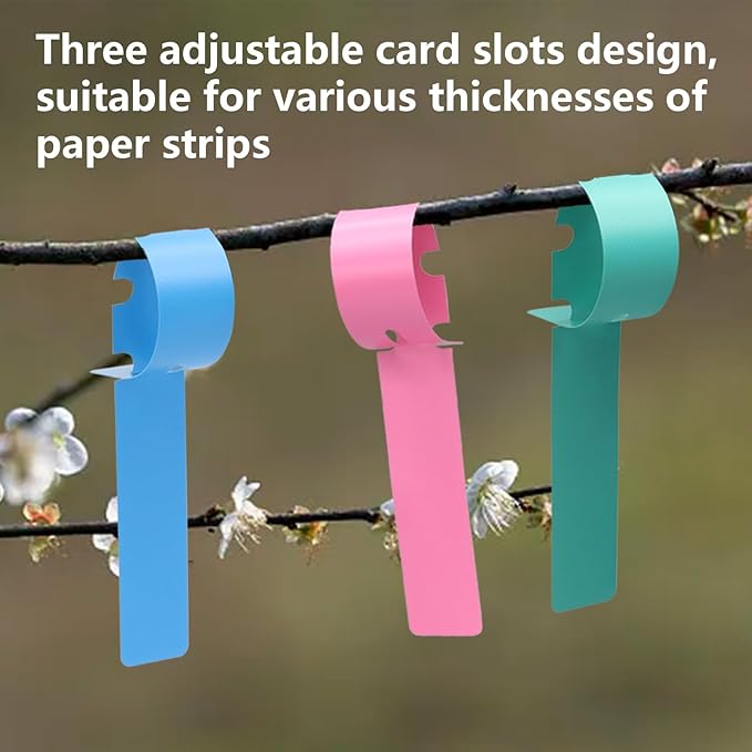 Murtenze 360Pcs Plastic Plant Labels, Wrap Around Tree Tags Waterproof Markers, Adjustable Nursery Labels for Plants, Garden, Outdoor (6 Colors)