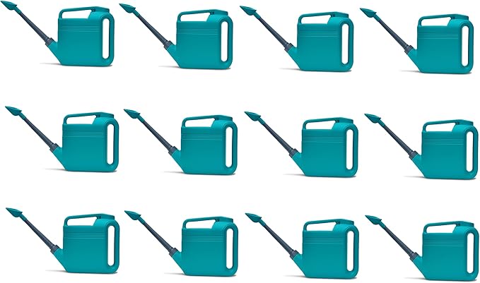 12-Pack 2 Gallon Watering Can, Garden Watering Can Outdoor, Large Plant Watering Can with Long Spout, Non-Slip Handle, Leak-Proof Plastic Watering Can