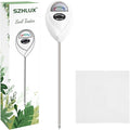 SZHLUX Soil Moisture Meter, Plant Water Monitor, Soil Hygrometer Sensor for Plant Care, Great for Gardening, Lawn, Farm, Indoor & Outdoor (Plant Gifts for Gardeners) 10.23inch, White