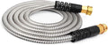Cesun 10 FT Metal Garden Hose, Drinking RV Water Hose, Reinforced Metal Fittings, Dehumidifier Drain Hose Connector Extension, Reel Extender for Yard