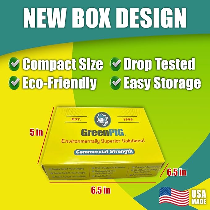 Green Pig Commercial Strength Compost Accelerator Converts Yard Waste to Fertile Humus in 30 Days and Helps Control Odors Associated with Compost Piles, 1 Box (12 Dissolvable Tablets)