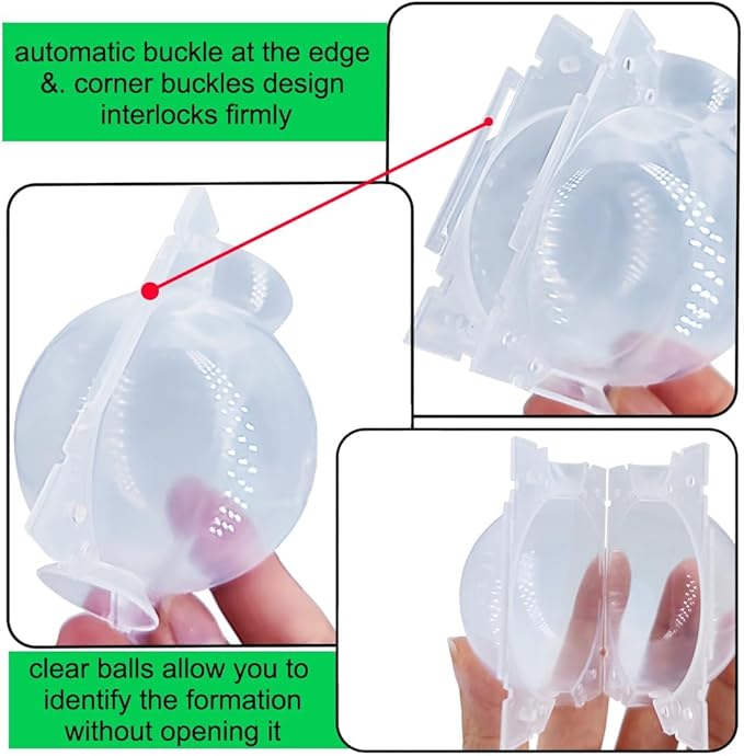 20 Pcs Air Layering Pods,Reusable Air Layering Propagation Kit Grafting Kit Plant Root Growing Box for Fast Propagation Plant Rooting Ball Plant Propagation Station Tree Grafting Supplies