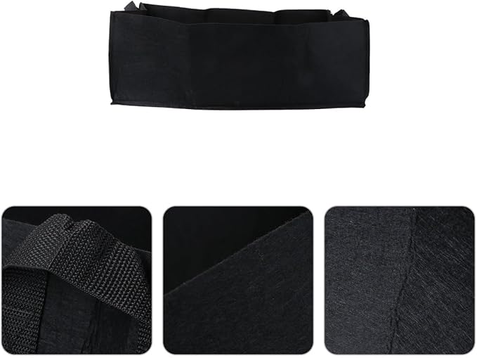 Plant Grow Bags 2 Pack Fabric Raised Garden Bed, Rectangle Grow Bag, 8 Gallon Breathable Potato Tomato Planter Pots Container for Outdoor Vegetables Plant Flowers