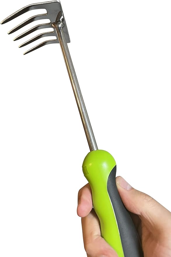 Garden GURU Stainless Steel Hand Rake Cultivator Tiller Tool - Stainless Steel for Ultimate Strength - Rust Resistant - Ergonomic Handle - Great for Gardening Cultivating Loosening - 1 Case (50 Pcs)