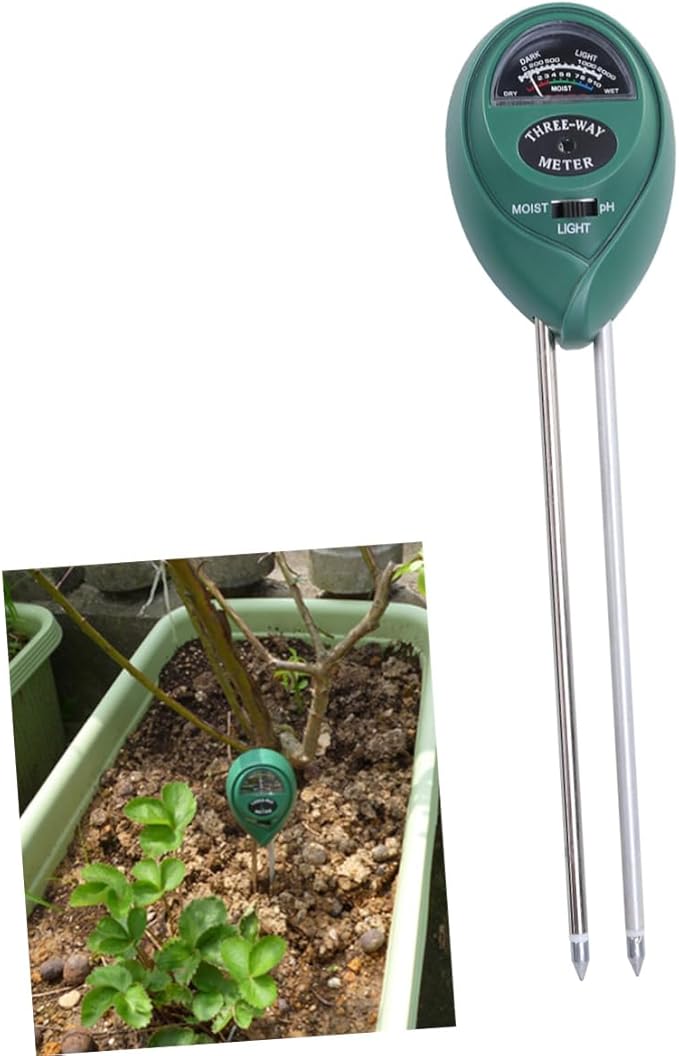 Analog Soil Moisture Tester Light Meter 3-in-1 Hygrometer for Houseplants Garden Soil Moisture Sensor for Potted Plants