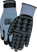 Midwest Gloves & Gear unisex adult Advanced Max Gripping Glove, Slate Blue , 1 pair