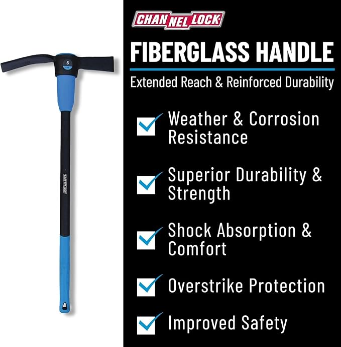 Channellock Mallet 34242 - Cutter Mattock Tool, Carbon Steel Head - 5lb