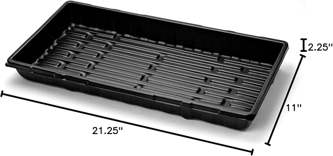 Bootstrap Farmer Extra Strength Seed Starter Kit, 2 Pack Combo, 2 of Each - 1020 Tray, Humidity Dome, 50 Cell Plug Tray
