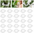 Plant Support Clips, Reusable Plastic Plant Clips for Securing Plants, Garden Clips for Climbing Plants, Plant Fixing Clips for Tomato, Grape and Vine Vegetables (300, White)
