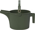 Hachiman Large Watering Can - 5 L Plant Watering Can with Widened Spout for Indoor and Outdoor Plants - Hands-Free Filling - 15" × 7.2" - Garden Green
