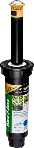 Rain Bird 12SAFPROPR Pressure Regulating (PRS) High-Efficiency Pro Rotary Sprinkler, 360° Full Pattern, 13' - 18' Spray Distance, 4" Pop-up Height