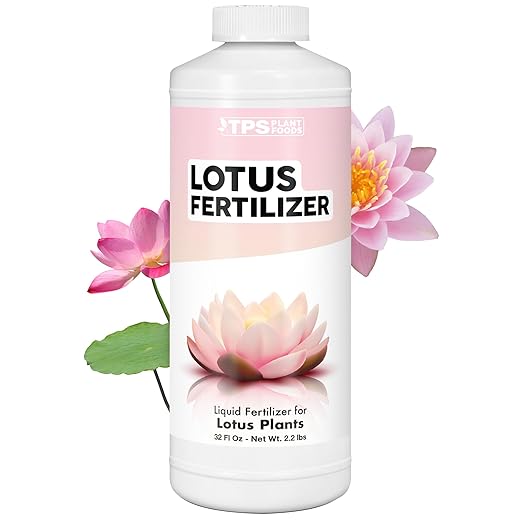 Lotus Fertilizer – Fish Safe Liquid Plant Food for Bigger Lotus Blooms & Stronger Roots 32 oz