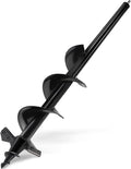 SYITCUN Auger Drill Bit for Planting - 4"X24" Heavy-Duty Auger Post Hole Digger for Fence- 3/8" Hex Drive Drill