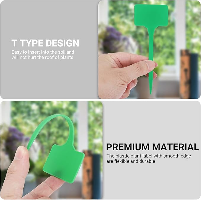 Greaner Multicolor Garden Plant Markers, 6 Inch Plant Markers and Labels for Outdoor Garden, Waterproof, Plant Label Stakes (50 PCS, 5.5x15cm)