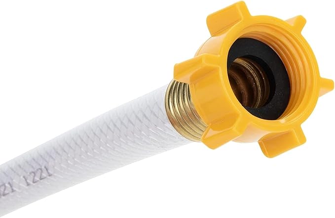 Camco TastePURE 75-Ft Water Hose - RV Drinking Water Hose Contains No Lead, No BPA & No Phthalate - Features Reinforced Design & Crafted of PVC - 5/8” Inside Diameter, Made in the USA (21008)