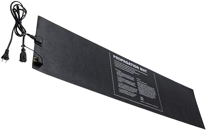 Hydrofarm 19007 Hydroponic 12 x 48" 60 Watt Seed Start Seedling Propagation Heat Mat with 6 Foot Power Cord, (4 Pack)