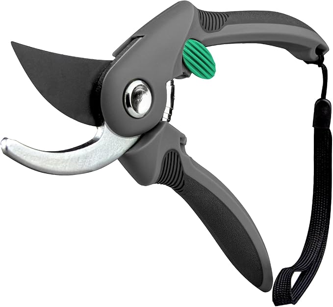 SZHLUX Pruning Shears, Premium SK5 Carbon Steel Blades Hand Pruner for Garden, Sharp Precision Pruning Scissors, 5/8’’ Plant Clippers， Tree Trimmers