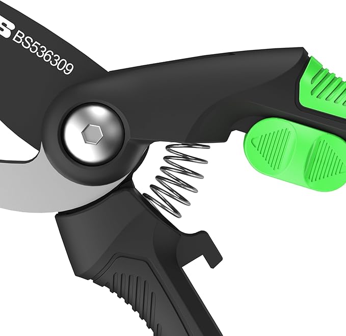 8" Bypass Pruning Shears Gardening Scissors Pruners Tools for Plants with Sharp SK5 Blade，Opening Cuts 3/4" (20mm）