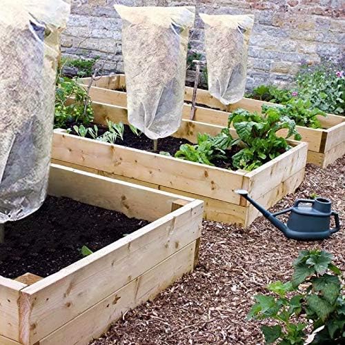 Agfabric Frost Cover H24''xW32''， 0.95oz Winter Tree Cover Plant Covers for Cold Weather