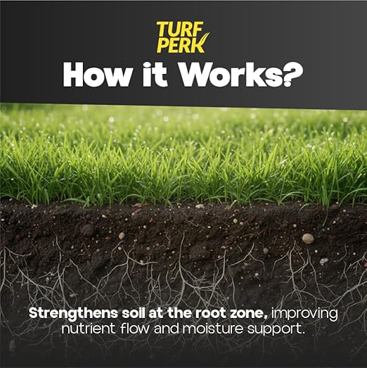 Turf Perk Soil Boost Repair and Prepare Lawn Starter Solution – 32 fl oz – Covers 5,000 Sq Ft – Step 1 Lawn Concentrate – for Routine Preparation – for All Grass Types