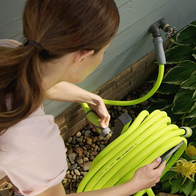 Flexzilla Garden Hose with SwivelGrip, 5/8 in. x 50 ft., Lightweight All-Weather Water Hose, Durable and Flexible, Leak-Free Connections
