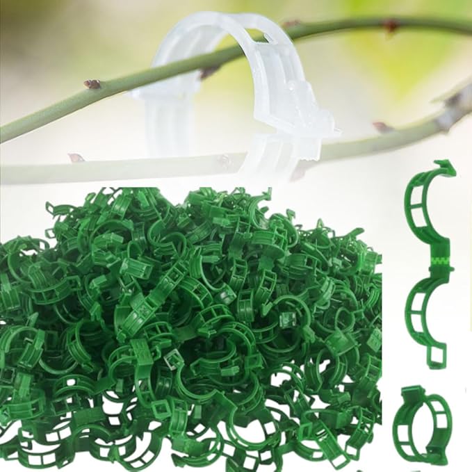 2026 Upgrade Thickened Secured Plastic Plant Clip,Reusable Plant Support Clips Fixing Clips for Climbing Plants,Garden Climbing Vines Fixing Clip for Tomato Grape Vine Flowers Vegetables (150, Black)