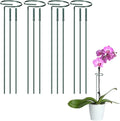 4 Pcs Plant Support Stakes, 12/24/36 Inch Adjustable Plant Support Stake Metal Round Ring Flower Supports Stakes Indoor Outdoor for Orchid, Peony, Rose, Amaryllis