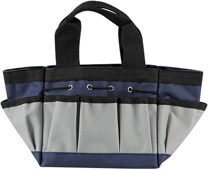 Multipurpose Garden Tool Storage Bag with Reinforced Handle Multiple Compartments Durability Cloth for Landscaping Use Multipockets Garden Tool Organizers