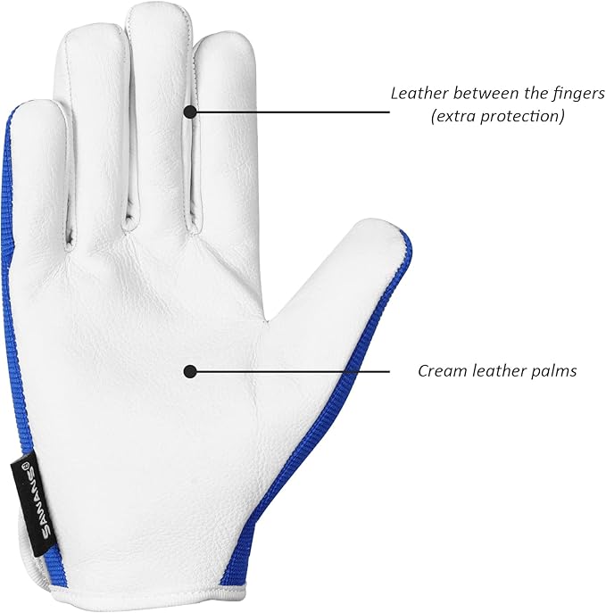 SAWANS Leather Gardening Gloves Ladies and Mens Thorn Proof Garden Gloves for Women Men Gardening Durable Work Gloves