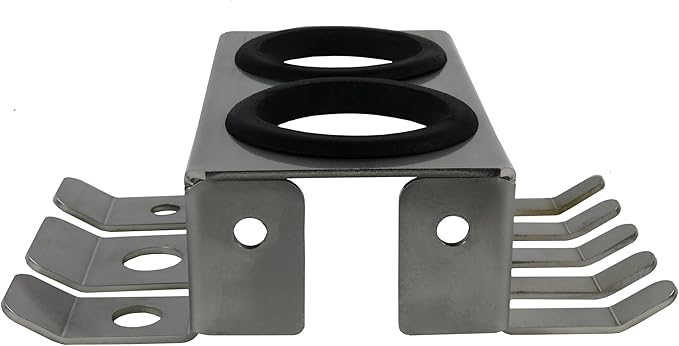 Trick-Tools Versa-Mount Stainless Steel Hammer Hanger, Air Tool and Clamp Organizer