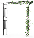 Garden Arch Trellis - 78.7" L×85.4" H Flat Top Garden Arch, Sturdy and Rustproof Garden Arch Trellis for Climbing Plants Outdoor, Arbor Trellis for Backyard, Patio, Lawn, Wedding