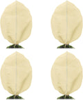 4 PCS Heavy Duty Plant Covers Freeze Protection, 2.82oz/yd² Winter Frost Blankets with Zipper & Drawstring, 39.3"x39.3" Reusable Shrub Covers for Outdoor Potted Plants, Bushes, Rose