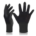 DEX FIT Nitrile Work Gloves FN330, 12 Pairs, 3D-Comfort Stretchy Fit, Firm Grip, Thin & Lightweight, Touch-Screen Compatible, Durable, Breathable & Cool, Machine Washable; Black XL (10)