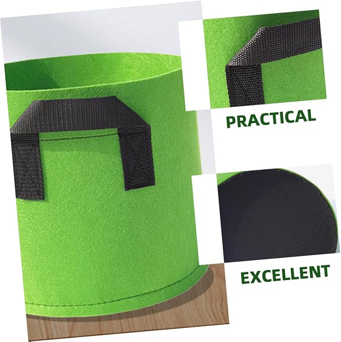 ARTIBETTER 5pcs Non-Woven Felt Plant Growing Bags with Handles 5-Gallon Fabric Planters for Indoor and Outdoor Vegetable Flower Nursery Gardening